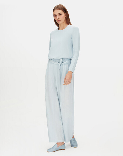 Long Sleeve Crew Neck Linen Tunic - MISS DALIDA (1)