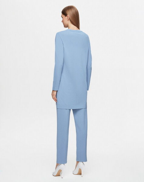 T25Y-7000 Dar Paça Triko Pantolon 1186-BLUE - 3