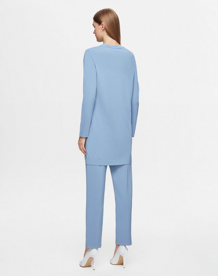 T25Y-7000 Dar Paça Triko Pantolon 1186-BLUE - 3