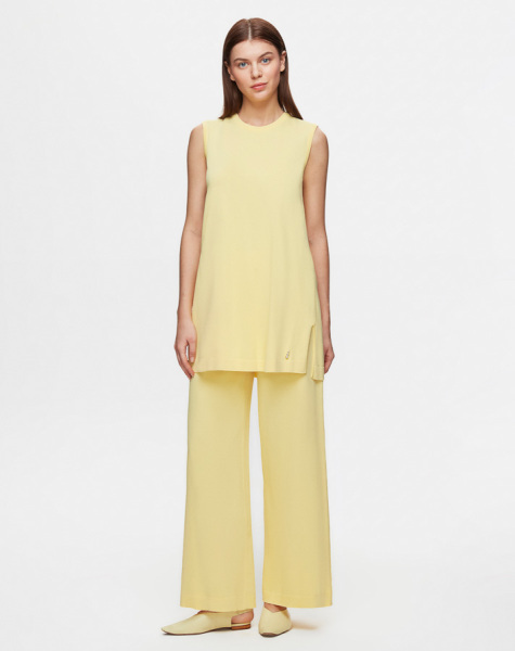 T25Y-7001 Bol Paça Triko Pantolon 1237-MİNK - 4