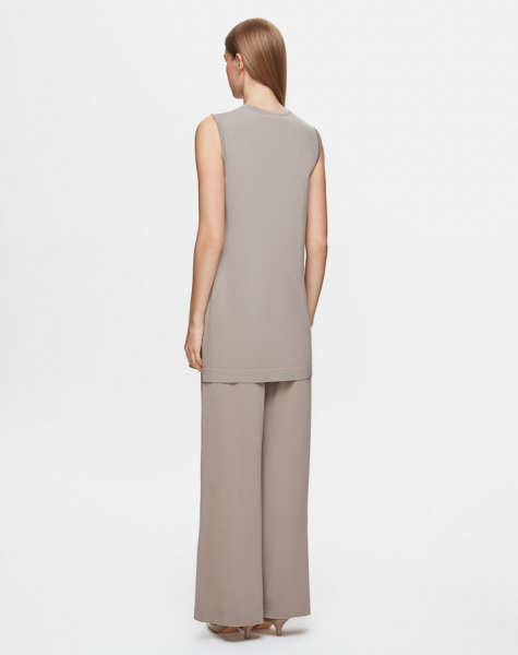 T25Y-7001 Bol Paça Triko Pantolon 1237-MİNK - 8