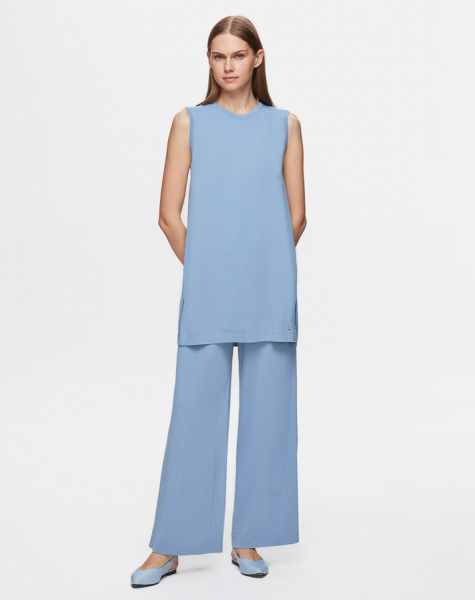 T25Y-7001 Bol Paça Triko Pantolon 1237-MİNK - 23