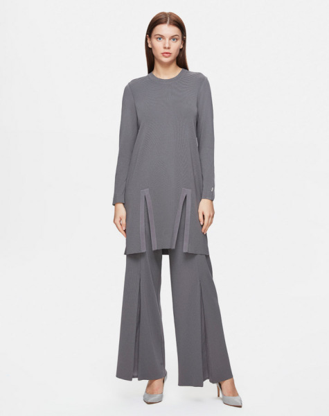 T25Y-7010 Culotte Triko Pantolon 1179-GREY - MISS DALIDA (1)