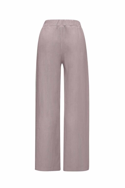Plain Color Wide Leg Linen Trousers - MISS DALIDA (1)