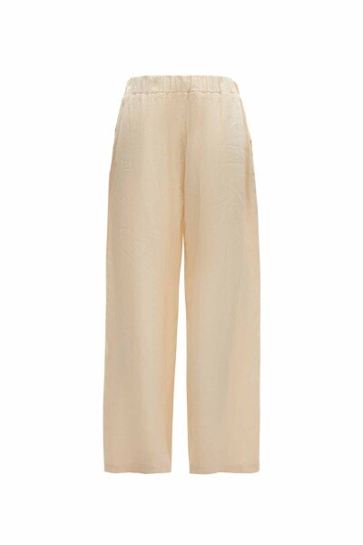 T25Y-7016 Keten Pantolon BUTTER - MISS DALIDA (1)