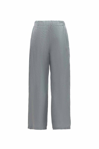 T25Y-7016 Keten Pantolon GREY - 2