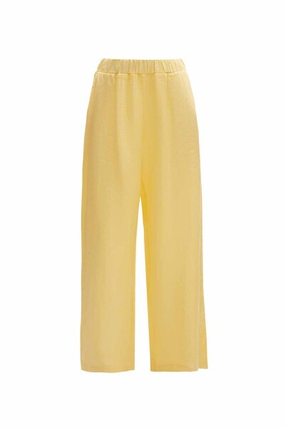 T25Y-7016 Keten Pantolon YELLOW 