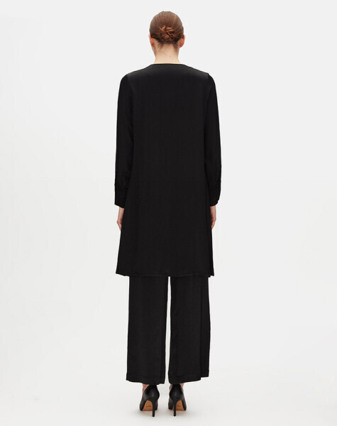 Stone Detailed Relaxed Cut Stylish Trousers - 2