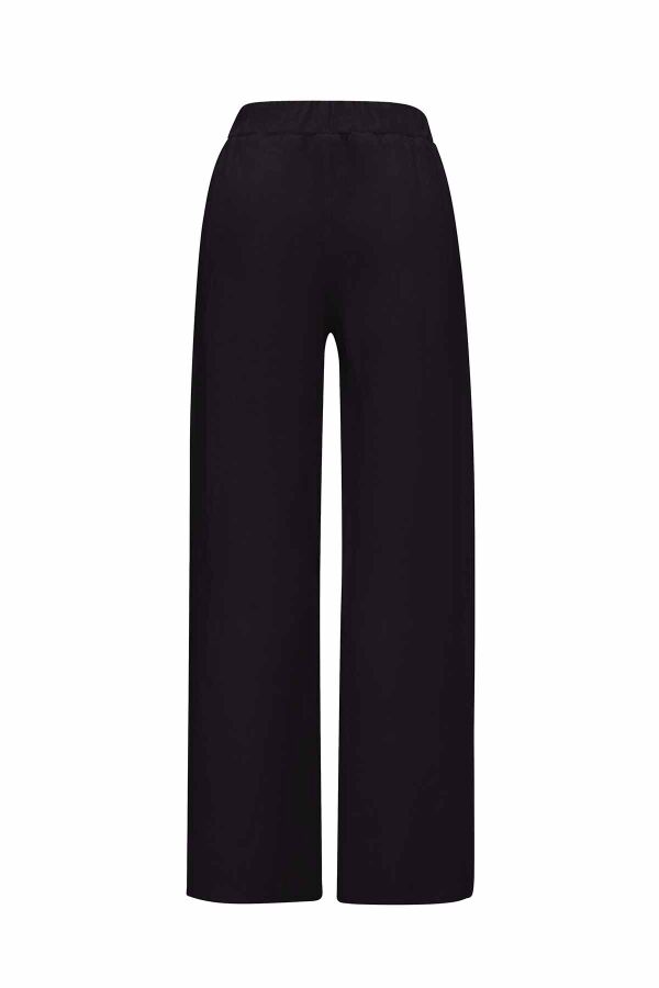 Beli Lastikli Bol Paça Cupro Pantolon - 2