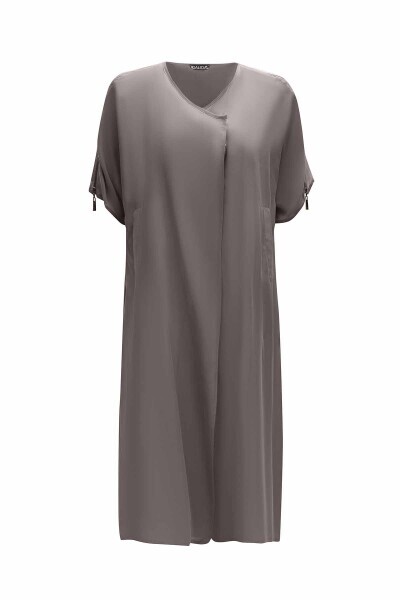 T25Y-8001 Omuzu Fermuar Detaylı Ceket ANTHRACITE - 1