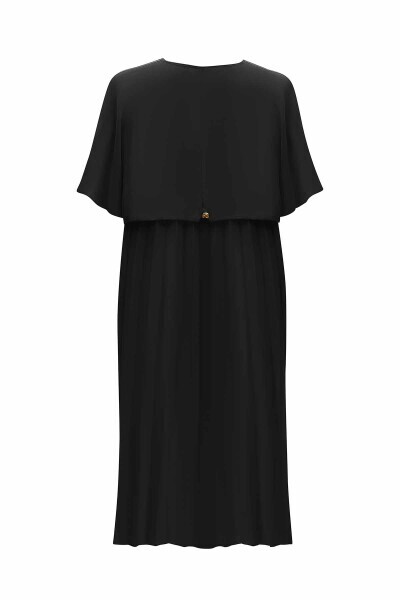 Omuzu Fermuar Detaylı Siyah Ceket - MISS DALIDA (1)