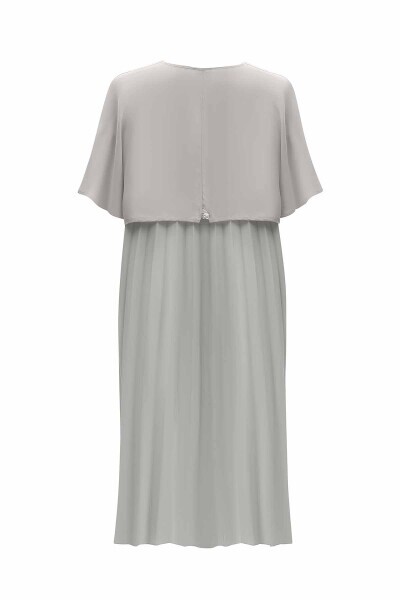 T25Y-8001 Omuzu Fermuar Detaylı Ceket GREY - MISS DALIDA (1)