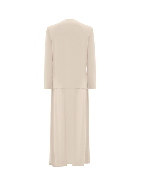 Cep Kapaklı Triko Kum Rengi Ceket - 2