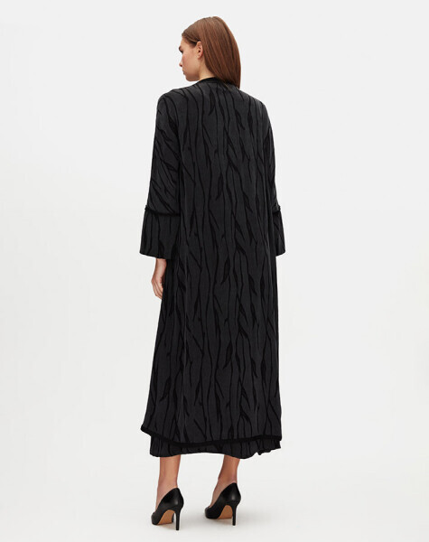 Long Sleeve Jacquard Cupro Jacket - 4