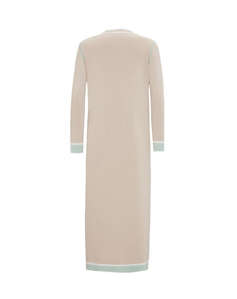 T25Y-9000 Renk Detaylı Kolsuz Triko Hırka 1021-SAND - 2