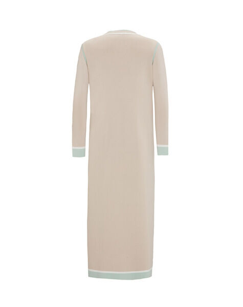 T25Y-9000 Renk Detaylı Kolsuz Triko Hırka 1021-SAND - 2