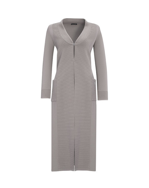 T25Y-9003 Bekletme Detaylı V Yakalı Uzun Hırka 1179-GREY - 1