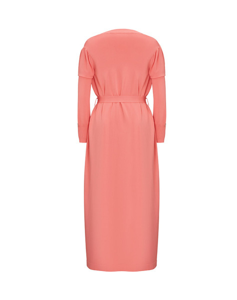 Gömlek Yaka Broş Detaylı Triko Kırmızı Hırka - 2