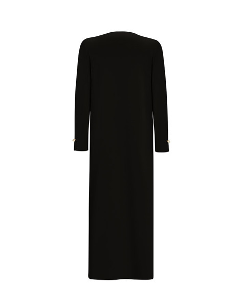 T25Y-9006 İnci Detaylı Temiz Kesim Triko Hırka BLACK - 2