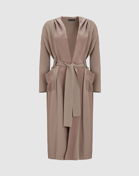 T25Y-9010 Kemer Köprülü Düz Renk Hırka 1237-MİNK 