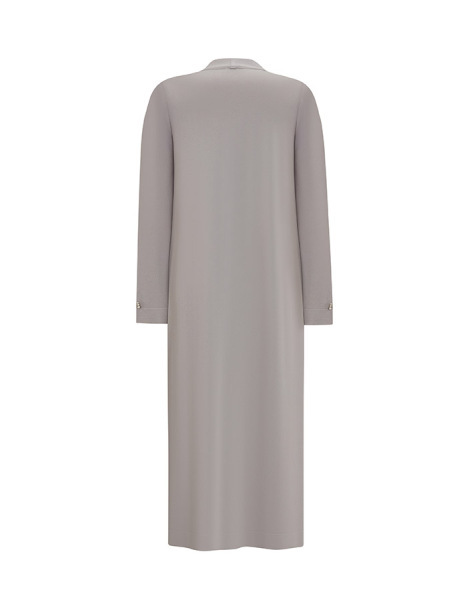 T25Y-9012 Verev Çizgili Uzun Hırka 1179-GREY - MISS DALIDA (1)