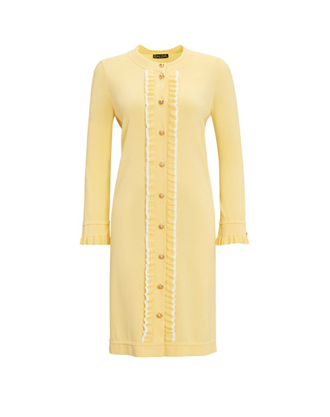 Ve Bileği Fırfırlı Triko Hırka Siyah - 4