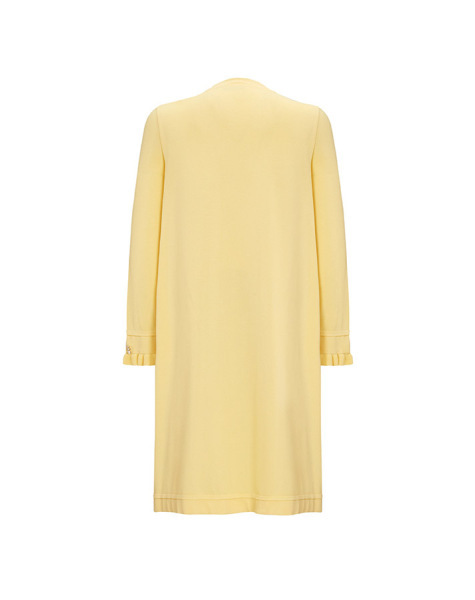 Ve Bileği Fırfırlı Triko Hırka Siyah - 5