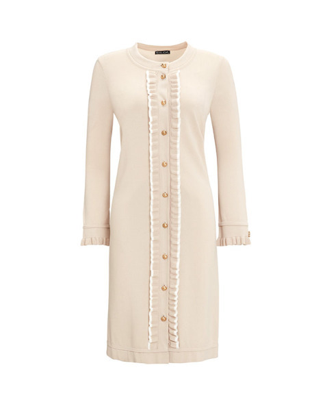 Ve Bileği Fırfırlı Triko Hırka Siyah - 10