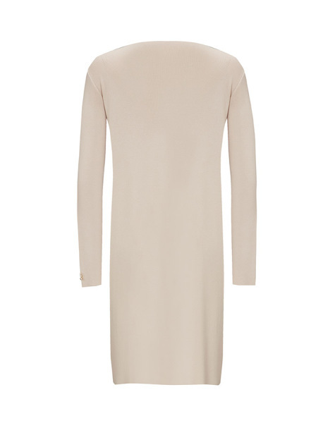 Önü Fıfırlı Düz Renk Taş Rengi Hırka - 2