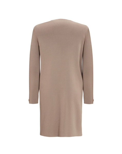 Önü Fıfırlı Düz Renk Vizon Hırka - 2