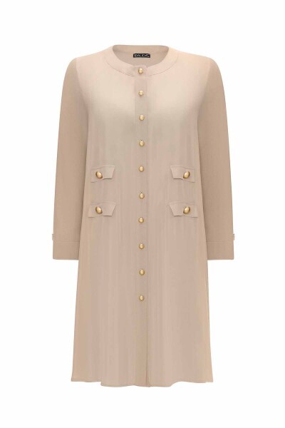 Double Pocket Flap Knitwear-Cupro Cardigan - 1