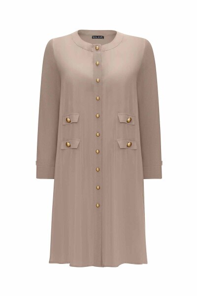 Double Pocket Flap Knitwear-Cupro Cardigan - 1