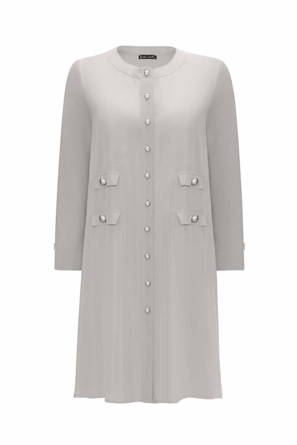 Double Pocket Flap Knitwear Cupro Cardigan - 1