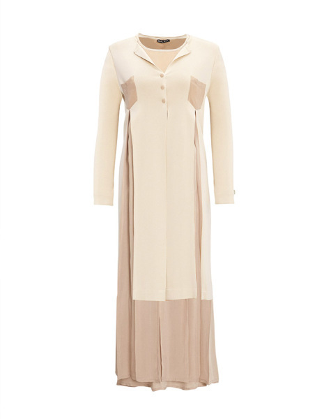 Cepli Cupro Triko Taş Rengi Hırka - 1