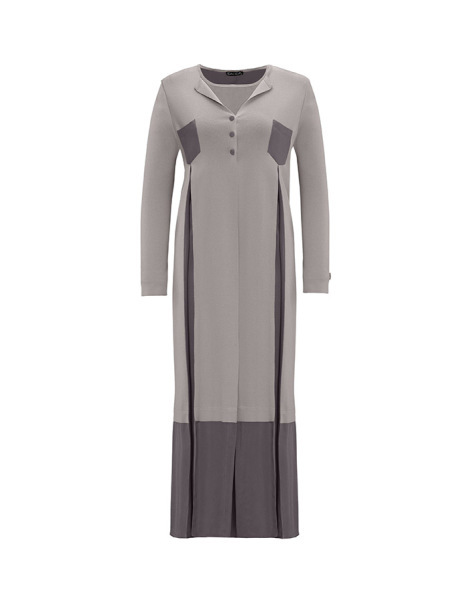 T25Y-9025 Cepli Cupro Triko Hırka 1179-GREY - 1