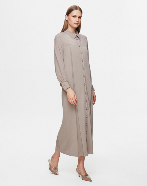 Yaka Triko Cupro Vizon Kap - MISS DALIDA (1)