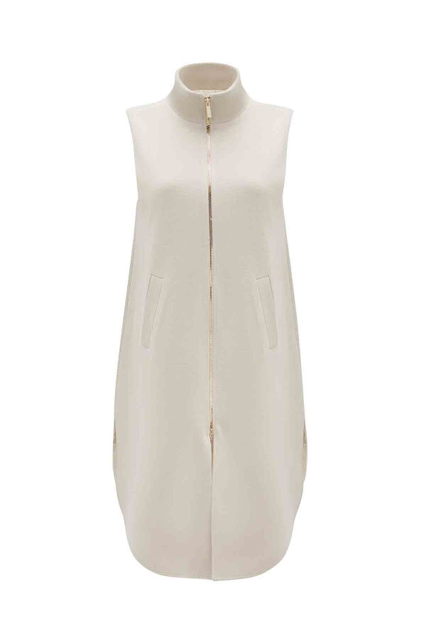 T26K-1000 Fermuarlı Kolsuz İç Astarlı Yelek ELSA-STONE - 1