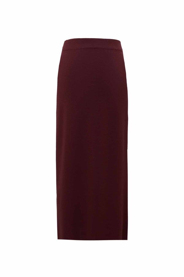 Striped Detailed Knitted Pencil Skirt - 2