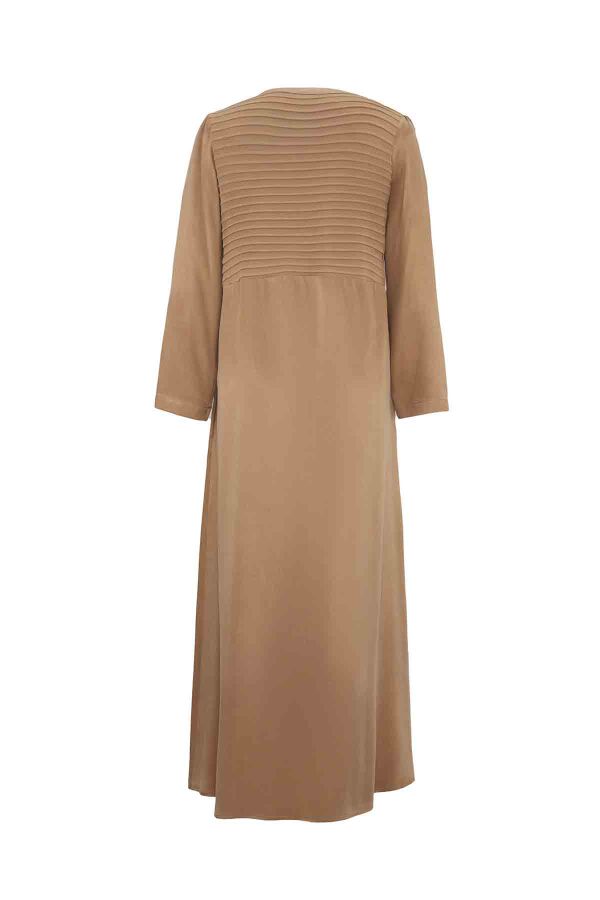 Stylish Ribbed Front Dress - 2