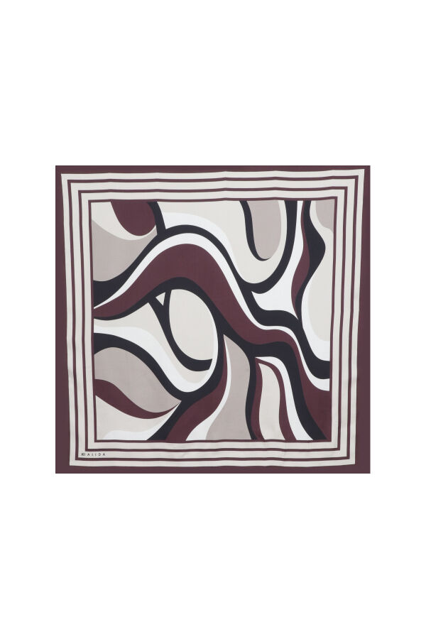 T26K-5001 Eşarp / Şal TOGA-BORDO 70 x 200 cm - 1