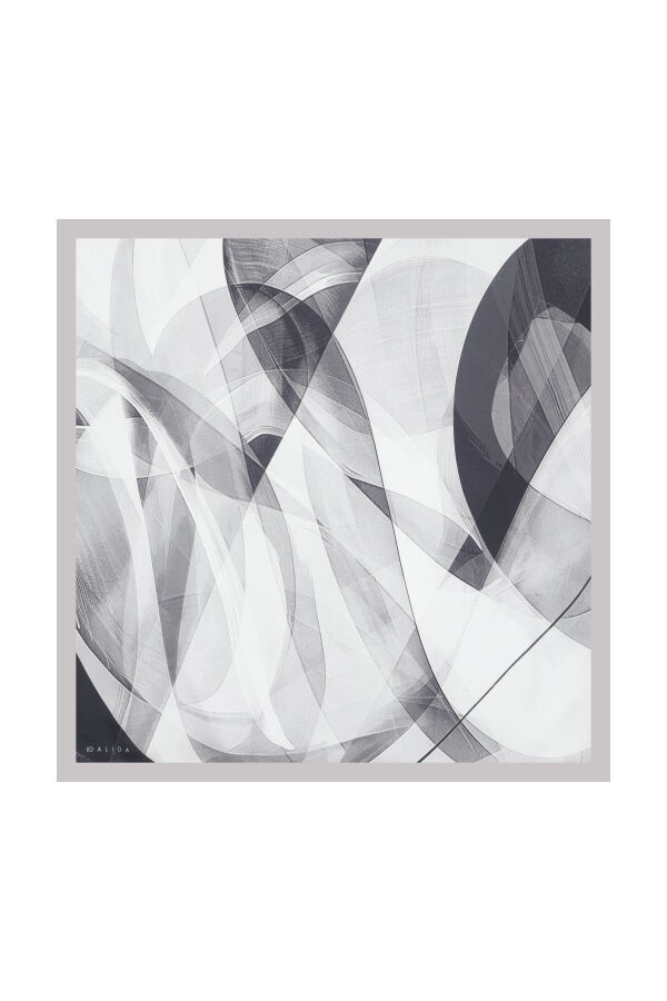 T26K-5002 Eşarp / Şal VATE-DARK GREY 70 x 200 cm - 1