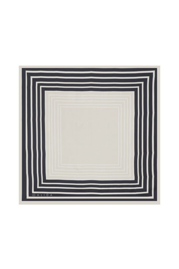 T26K-5003 Eşarp / Şal BLACK / ELSA-STONE 90 x 90 cm - 1