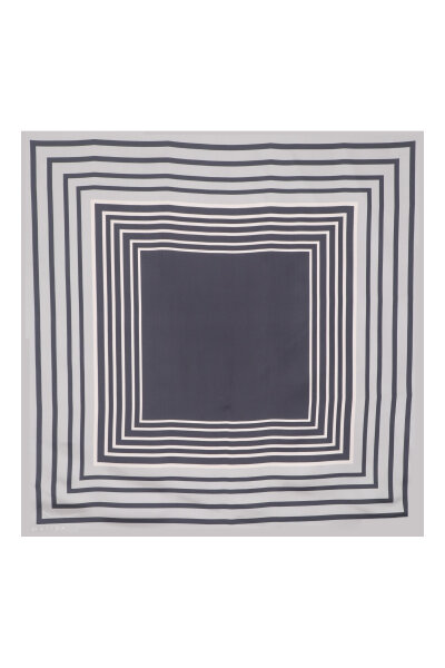 T26K-5003 Eşarp / Şal OASI-DARK NAVY 90 x 90 cm - MISS DALIDA