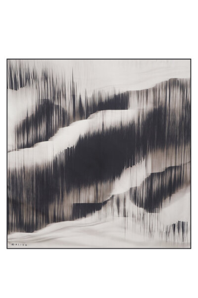 T26K-5008 Eşarp / Şal BLACK 90 x 90 cm - MISS DALIDA