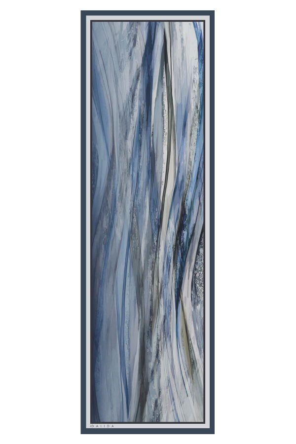 T26K-5013 Eşarp / Şal OASI-DARK NAVY 70 x 200 cm - 1