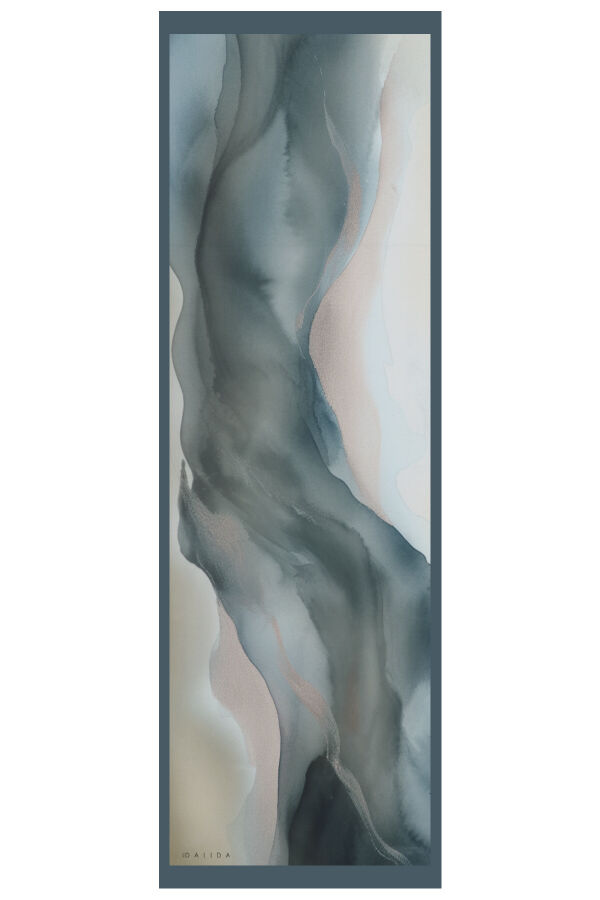 T26K-5015 Eşarp / Şal NERVİ-BLUE 70 x 200 cm - 1