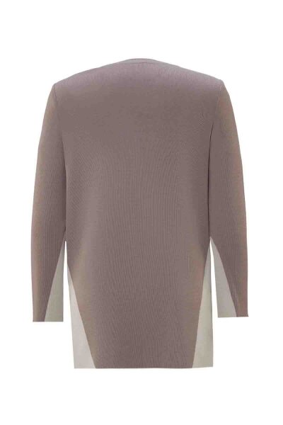 T26K-6005 Yanları Renkli Triko Tunik CAPRI-MINK - MISS DALIDA (1)