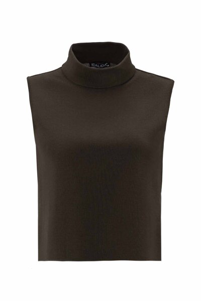 T26K-6006 Dik Yaka Kolsuz Triko İçlik DARDO-TAUPE - 1