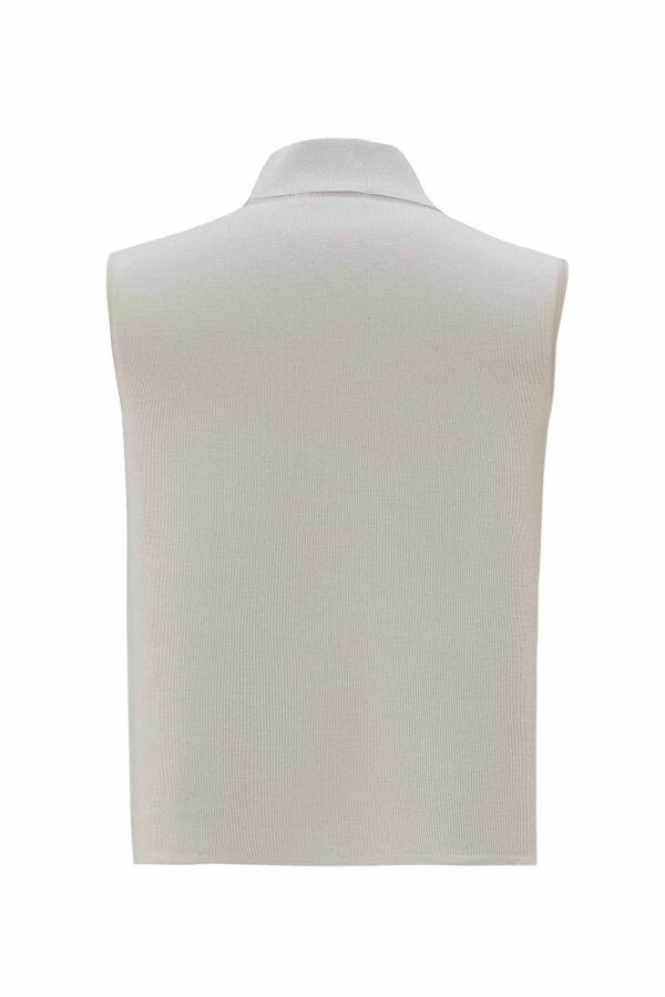 T26K-6006 Dik Yaka Kolsuz Triko İçlik ELSA-STONE - 2