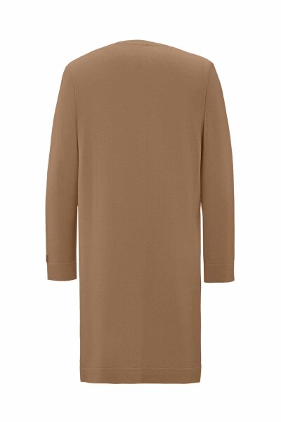 T26K-6008 Yırtmaç Detaylı Triko Tunik DORY-CAMEL - 4